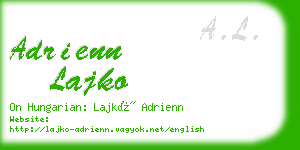 adrienn lajko business card